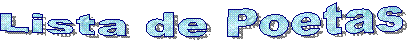 Lista de Poetas