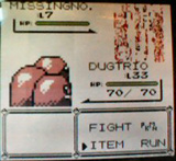 the yellow version MissingNo looks different