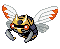 NINJASK moves around at such a high speed that it cannot be seen, even while its crying can be clearly heard. For that reason, this POK�MON was long believed to be invisible.
