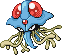 TENTACRUEL has large red orbs on its head. The orbs glow before lashing the vicinity with a harsh ultrasonic blast. This POK�MON's outburst creates rough waves around it.
