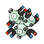 MAGNETON emits a powerful magnetic force that is fatal to mechanical devices. As a result, large cities sound sirens to warn citizens of large-scale outbreaks of this POK�MON.

