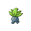During the daytime, ODDISH buries itself in soil to absorb nutrients from the ground using its entire body. The more fertile the soil, the glossier its leaves become.

