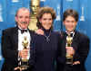 Nos Oscars 1998, com os compositores de My Heart Will Go On