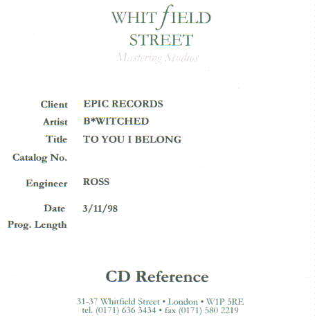 To You I Belong - Promo