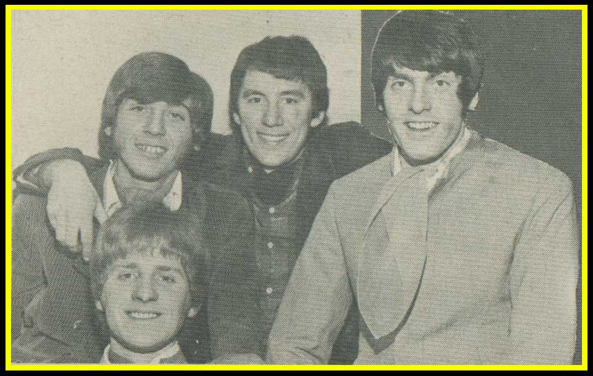 Pete K, Ray, Pete D and Colin - 1968