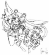 Eternal Sailormoon and Sailor Chibi-chibi