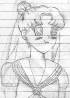 This is her second drawing ever of Usagi