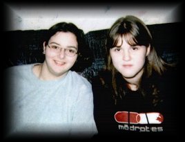 Marcy and I in my basement... WOOHOO!! Click to vist Marcy's Hugh Dillon site.