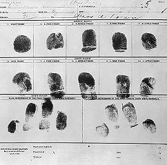 Capone's fingerprints