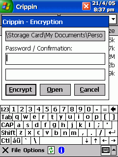 Encryption dialogue
