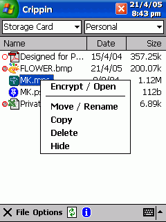 Tap-and-Hold for plain files