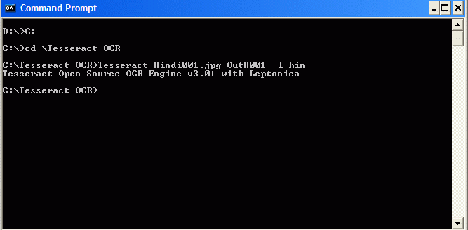 Tesseract-OCR Working