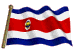 bandera de Costa Rica ondeando