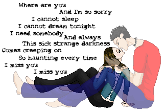 the sad part is, Steve would probably be really pissed that i used Blink182 lyrics. he hates them. base - BunnyStick (girl is edited)