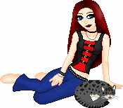 me and Miel. i'll be fixing this doll up someday since it does look somewhat crappy right now. base - Swiss Cheese Army