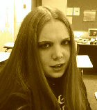 myself...looking evil in sepia color tone.