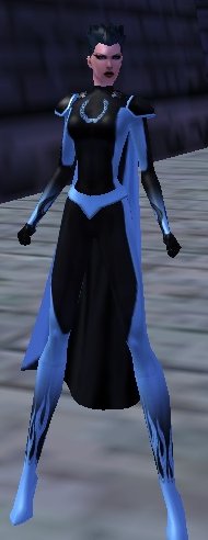 Her level 20 costume in supergroup colors.