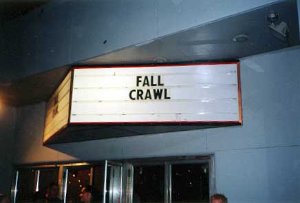 Fall Crawl '01 Sign