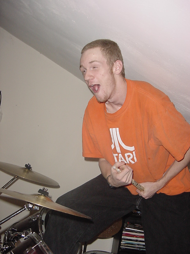 As you can see, T is more than passionate about his drumming