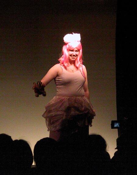 Power card on stage.