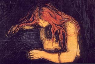 Vampyre, Edvard Munch
