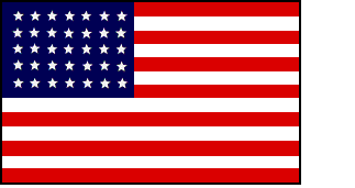 35 Star Flag of the U.S.A.