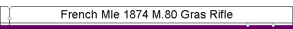 French Mle 1874 M.80 Gras Rifle