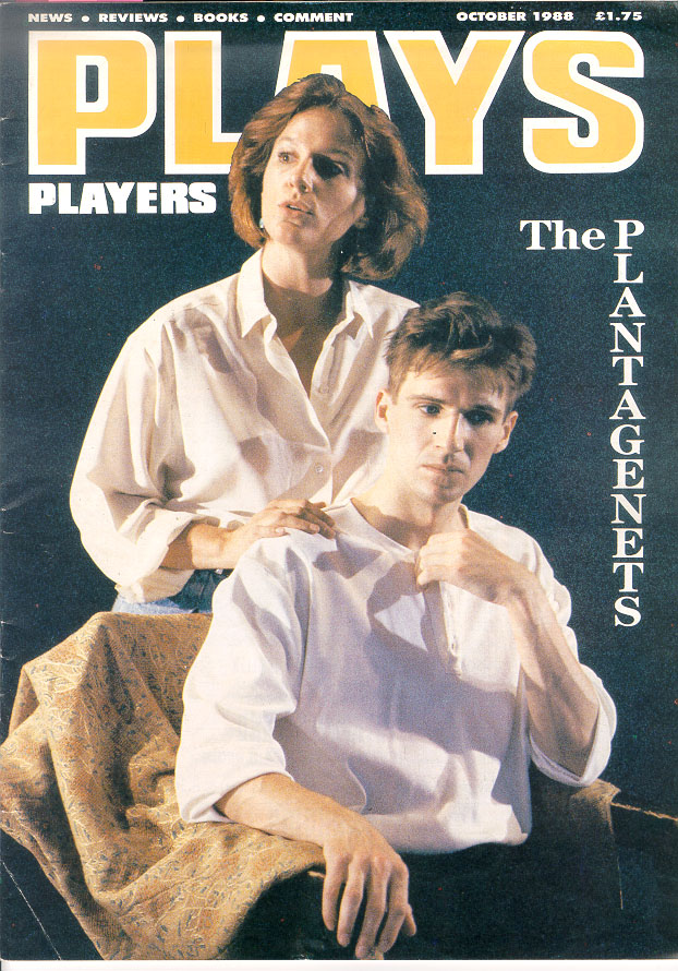 Plays and Players
(Fiennes with Penny Downie as Queen Margaret)