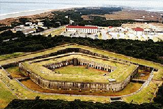 Aerial View of Fort Macon