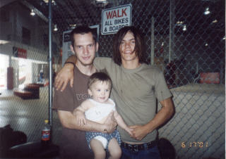 My fiance and my son with pro skater Geoff Rowly