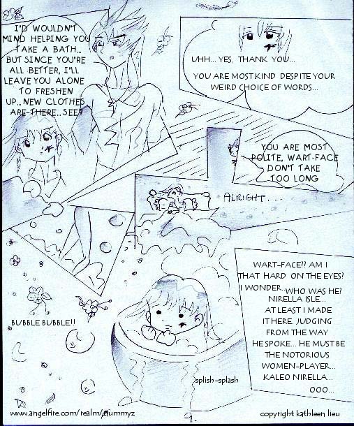 page nice, kaleo wants to watch kiara takin a bath