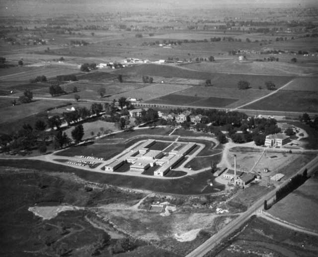 Overhead view of Ridge Home when it was new