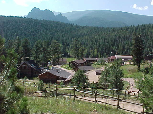 View of the cabin where the kids stay