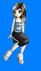 I borrowed Aurora's shoes for this picture... they don't fit me, but you can't tell ;)