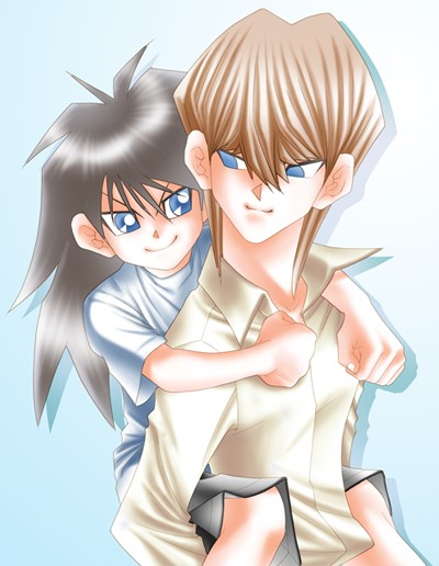 Mokuba and Kaiba