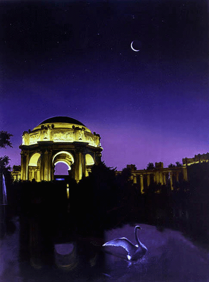 Twilight at the palace