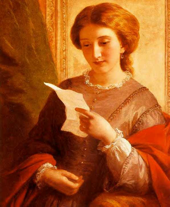 "Girl Reading" by Alfred Chalon