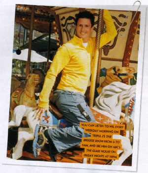 You can listen to Wil every weekday morning on Triple J's The Brekkie Show from 6 to 9am, and see him on ABC's The Glass House on Friday nights at 10pm.