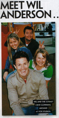 Wil and the cosmo crew clowning around at fox studios