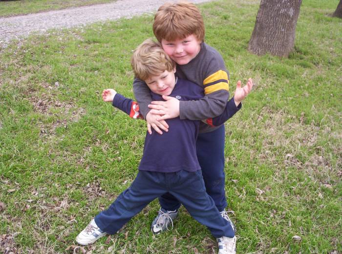 Tristen/Tyler Hug at the Park