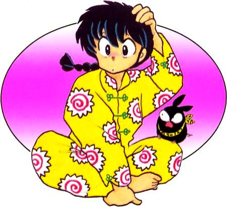 Hm... Intresting pajamas Ranma's got on there...