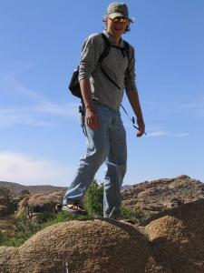 Robin hopping around