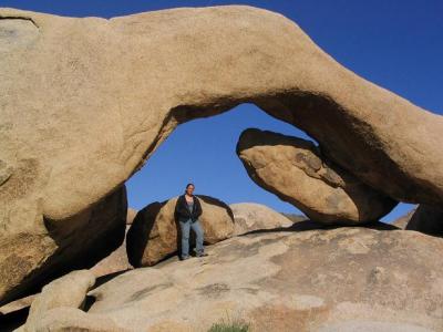 Erin at the Natural Arch