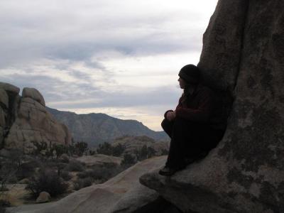 Melissa enjoying the view