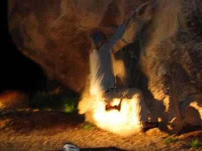 Night bouldering (Robin)