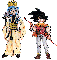 Bulma & Goku from Dragonball Dressed as Sanzo and Goku From Gensoumaden Saiuuki