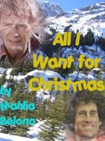 Bookcover for the fic 'All I Want for Christmas'.
