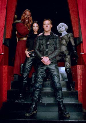D'Argo, Aeryn, Crichton, Chiana