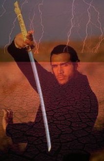 Duncan McLeod with katana