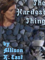 bookcover for the fic 'The Hardest Thing'.